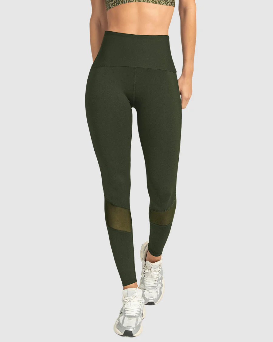 Legging de control con mallas transpirables en piernas - 195509