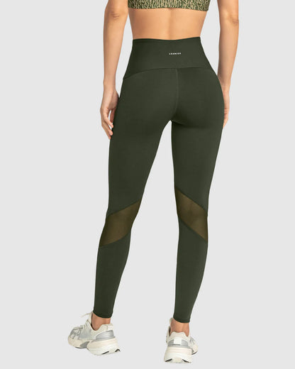 Legging de control con mallas transpirables en piernas - 195509