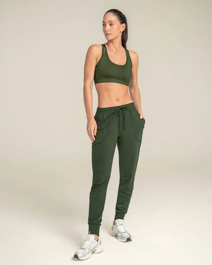 Jogger deportivo de silueta amplia con bolsillos - 195532