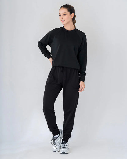 Jogger deportivo de silueta amplia con bolsillos - 195532