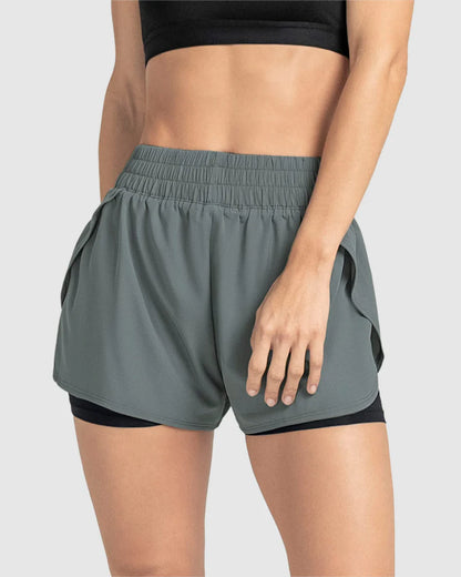 Short deportivo con short ajustado interno - 195603