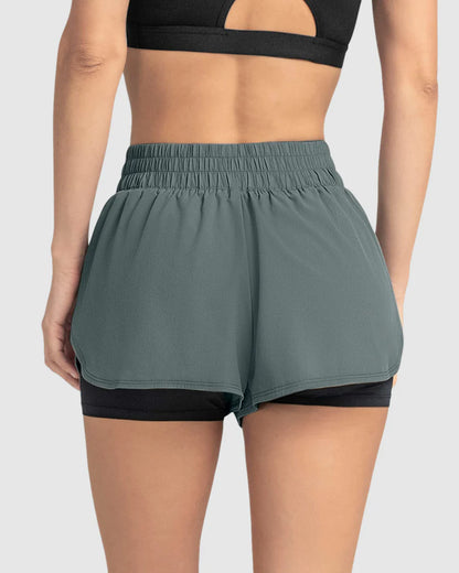 Short deportivo con short ajustado interno - 195603
