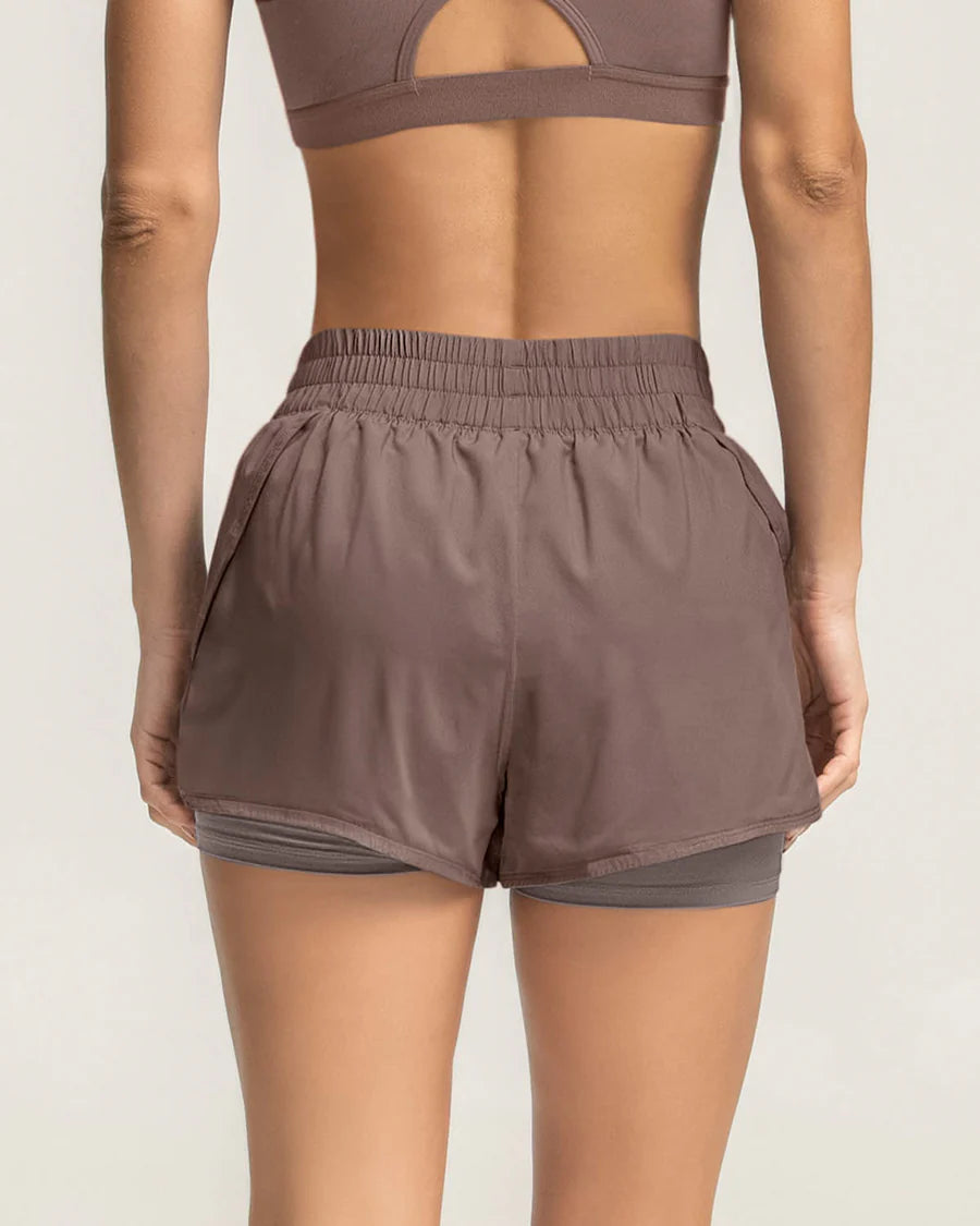 Short deportivo con short ajustado interno - 195603