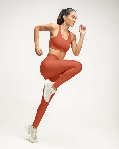 Legging deportivo con pretina en forma de V - 195612