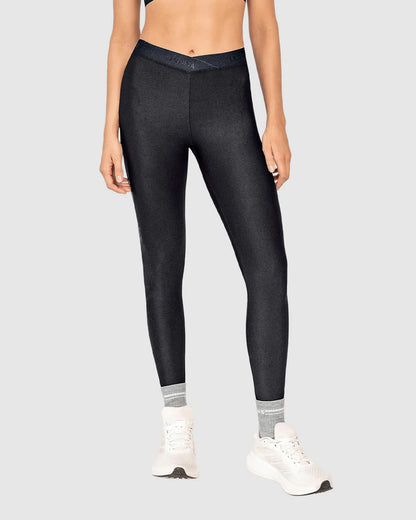Legging deportivo con pretina en forma de V - 195612