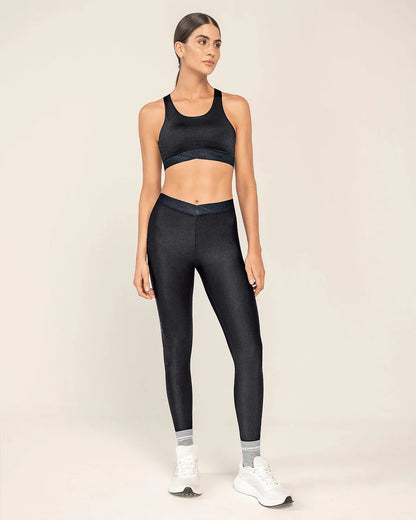 Legging deportivo con pretina en forma de V - 195612