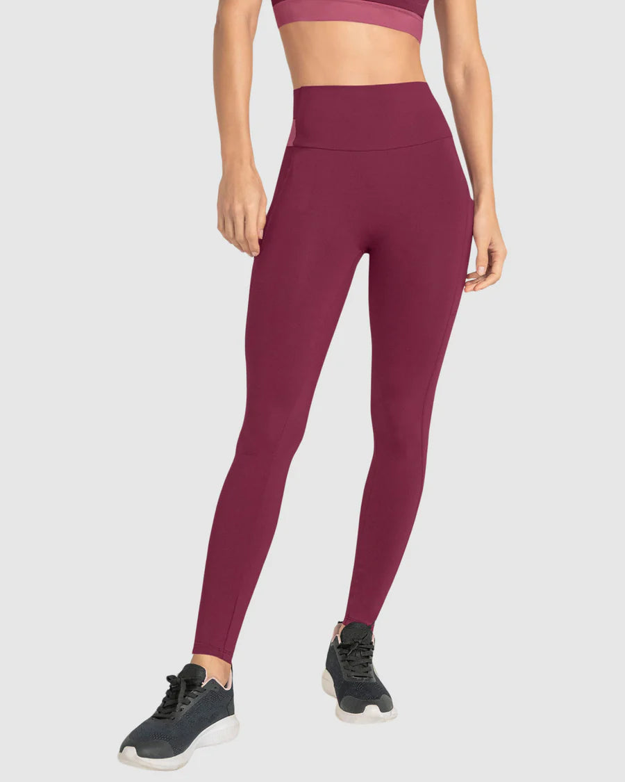 Legging tiro alto control en abdomen y muslos con bolsillo lateral - 195616