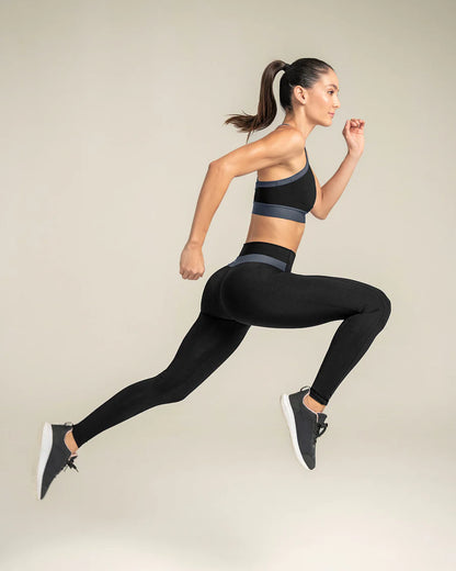 Legging tiro alto control en abdomen y muslos con bolsillo lateral - 195616