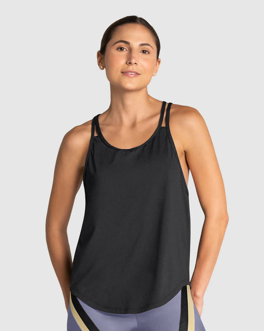 Camiseta deportiva de silueta amplia manga sisa - 19AA09