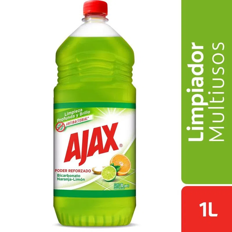 119-1 🍊✨ Ajax Poder Reforzado Bicarbonato Naranja-Limón