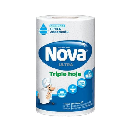 1139-2 Toallas de Papel Nova® Ultra Triple Hoja 1x80 Hojas