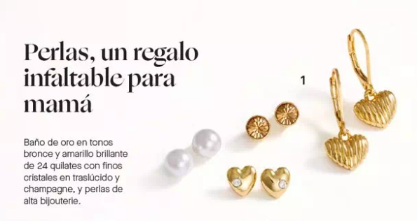 5122 💖 Set Aretes Toque de Amor Yanbal (4 Pares)- Y39912