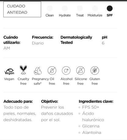 2485 ☀️ PROTECTOR SOLAR DIARIO REVOX SPF50+ ÁCIDO HIALURÓNICO 30ML ☀️- PB4-0027