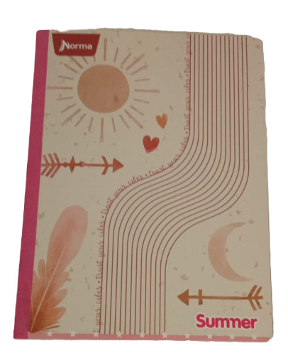 1353-43 🌸 Cuaderno Cosido Summer - Norma Stiker Niña 25851