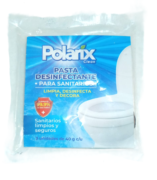 11561 🚽✨ Polarix Clean Pasta Desinfectante para Sanitarios 40g