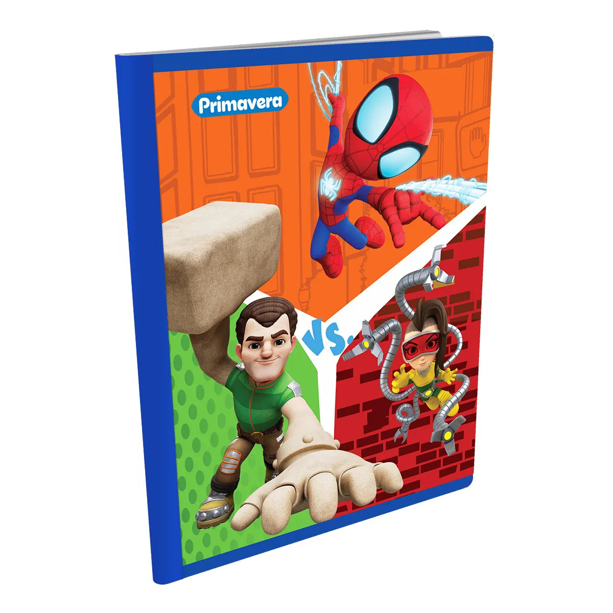 1353-35 📘 CUADERNO COSIDO PRIMAVERA SPIDEY VS SANDMAN Y DOC OCK 🕷️🔥