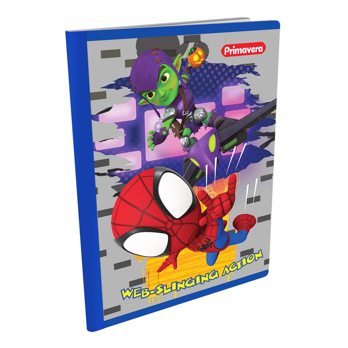 1353-36 📘 CUADERNO COSIDO PRIMAVERA 🕷️ SPIDEY WEB-SLINGING ACTION
