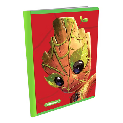 1353-32 📘 CUADERNO COSIDO PRIMAVERA GROOT – GUARDIANES DE LA GALAXIA 🌱🚀