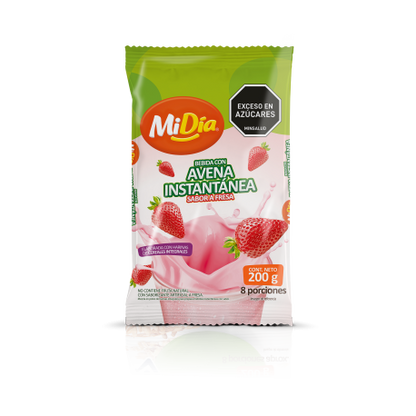 1041-12 🍓 Avena Instantánea Fresa MiDía 200 g