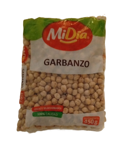 10157-3 🧡 Garbanzo MiDia 450g – 100% Natural, Energía que Nutre tu Hogar