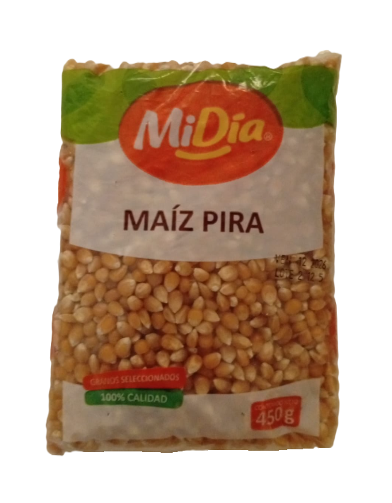1015103 🌽 Maíz Pira MiDía x 450g – 100% Natural