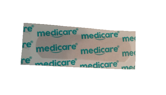 1105-1 🩹 Curas Impermeables Medicare 100U Color Piel