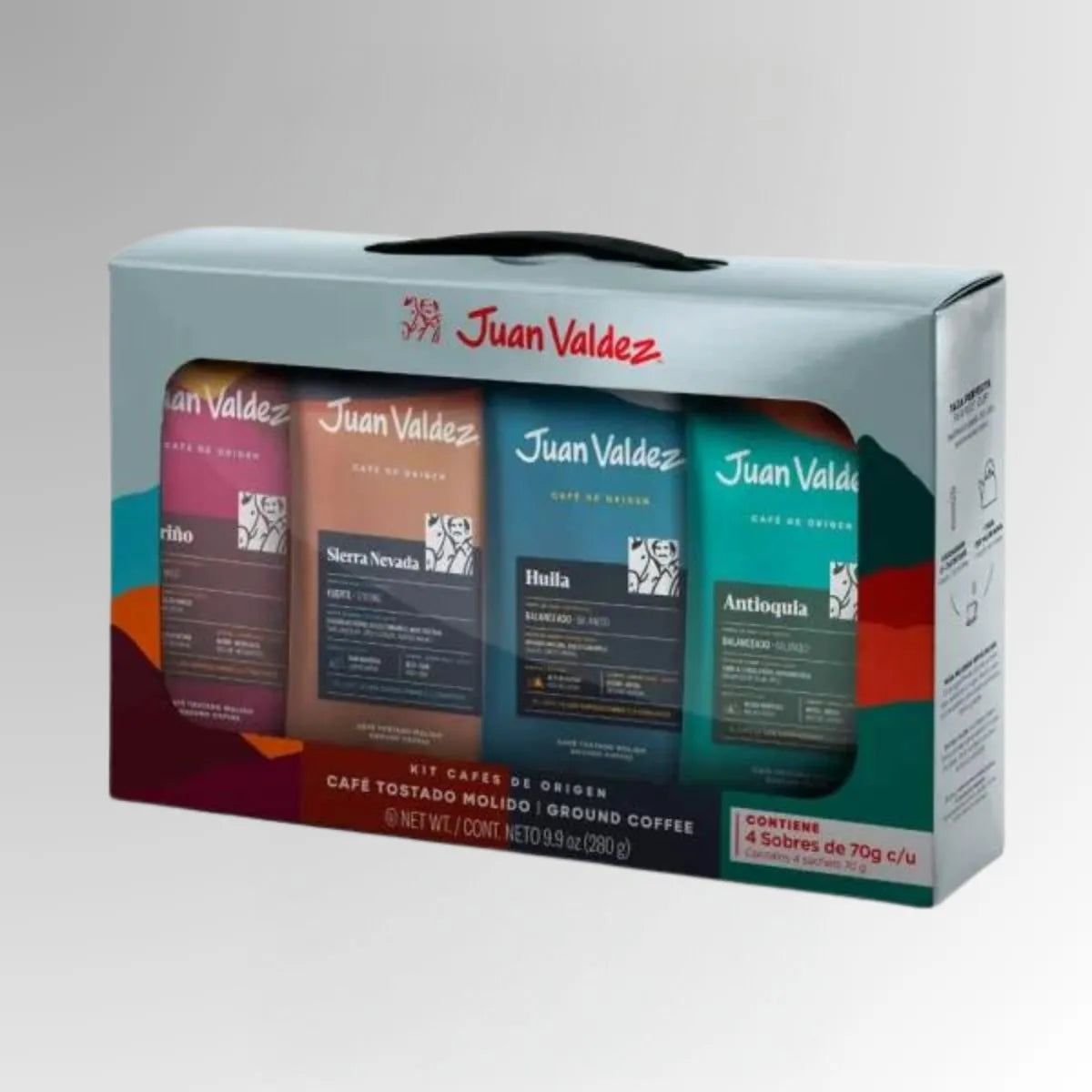 1099-1 Kit Café Origen Juan Valdez - Molido x 4 Sachets