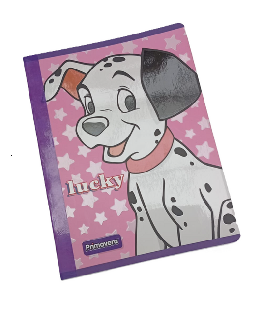 1353-28 📒 CUADERNO COSIDO PRIMAVERA DISNEY – DÁLMATA LUCKY 🐶✨