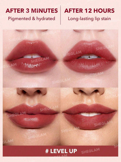 SHEGLAM Take a Hint Lip Tint-Level up Color Changing Long Lasting Lip Gloss High Gloss Finish All Day Non-Sticky Moisturizing Lip Stain for Dry Lips Christmas Winter Gifts Liquid Lipstick Easter Mother'S Day Graduation Birthday Holiday Winter Y2K Fancy Fashion Makeup Cosmetic Party Beach Travel Camping Outdoors School Campus Trip Festivals Decor Gift Present Rose Girl Cosplay Best Color Charm Vibe