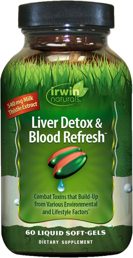 Liver Detox & Blood Refresh - 60 Liquid Softgels - Liver & Antioxidant Support