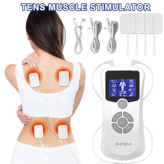 Estimulador muscular TENS, masajeador multifuncional EMS para todo el cuerpo - TModelo AST-802B