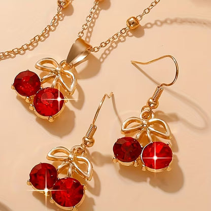 5154 🍒 Set de Joyas Cereza Chic - T17-01
