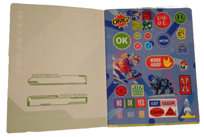 1353-42 🌞 Cuaderno Cosido Summer – Norma Sticker Niño 20113