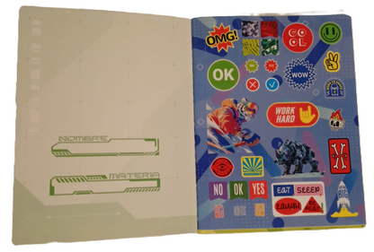 1353-42 🌞 Cuaderno Cosido Summer – Norma Sticker Niño 20113