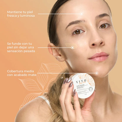 3121 🌼 Base Vitú Mousse Caléndula & Ácido Hialurónico