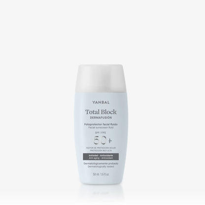 2484 ☀️Fotoprotector Solar Fluido SPF50+ Total Block Dermafusión - Y711