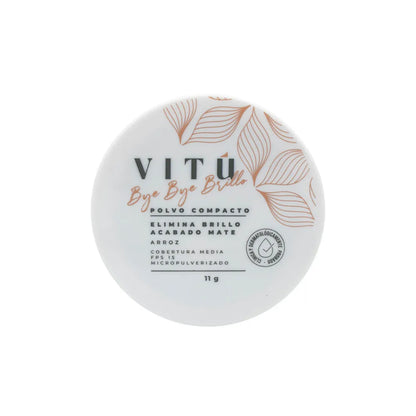 3141 🌾 Polvo Compacto Vitú Micropulverizado de Arroz FPS 15 11g