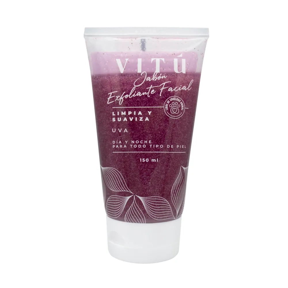 2352 🍇 Jabón Vitú Exfoliante Facial Uva 150 ml - PB0101723