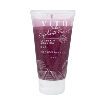 2352 🍇 Jabón Vitú Exfoliante Facial Uva 150 ml - PB0101723