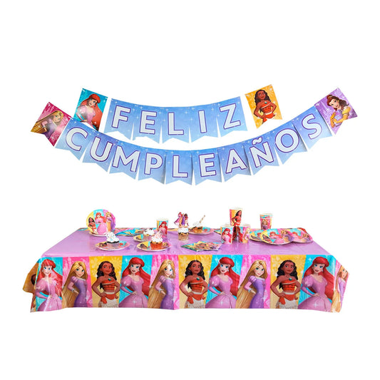 1371-5 👑 Kit Cumpleaños Primavera Princesas