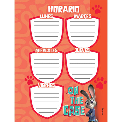 1353-24 🐰🌸 Cuaderno Cosido Primavera Zootopia – Hopps