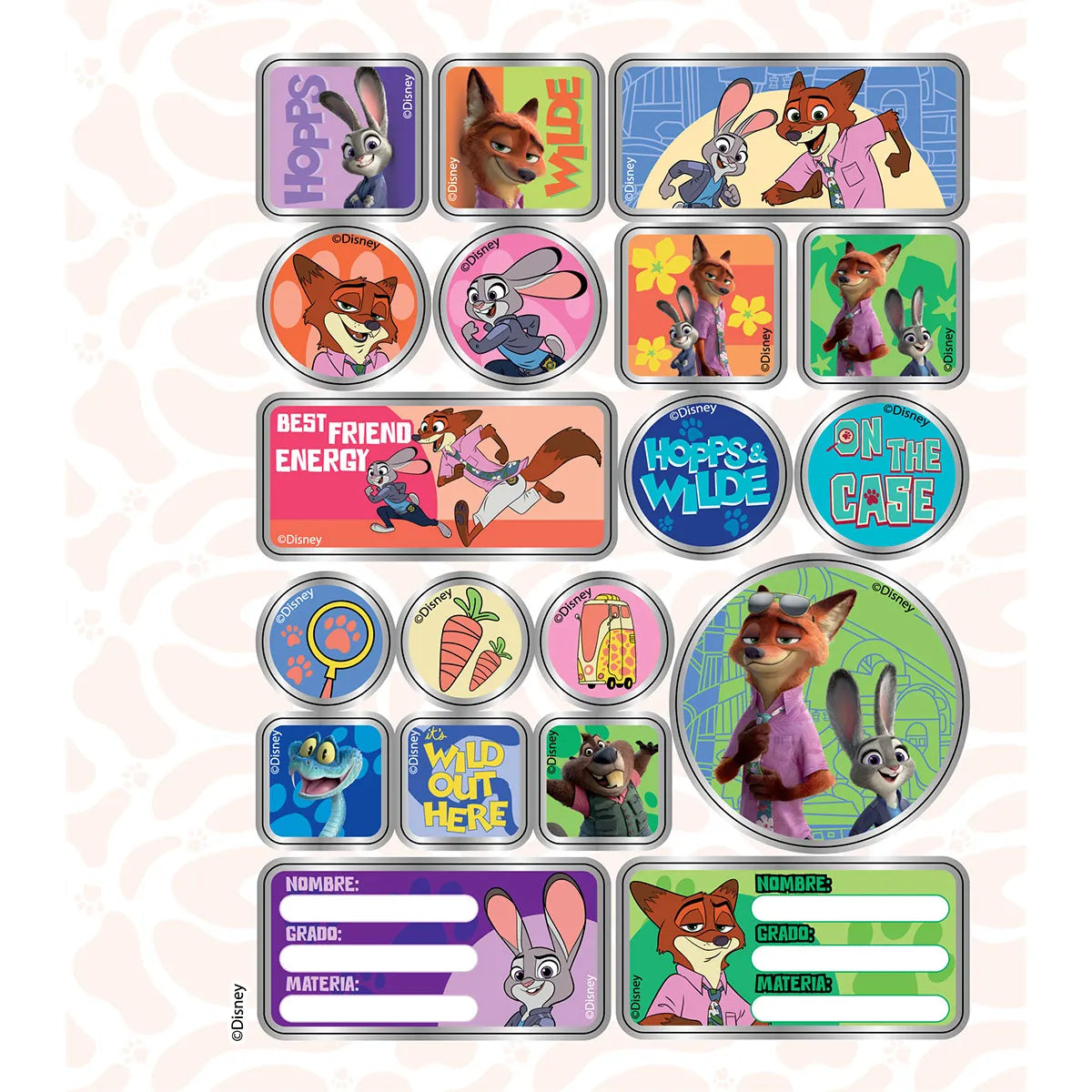 1353-24 🐰🌸 Cuaderno Cosido Primavera Zootopia – Hopps