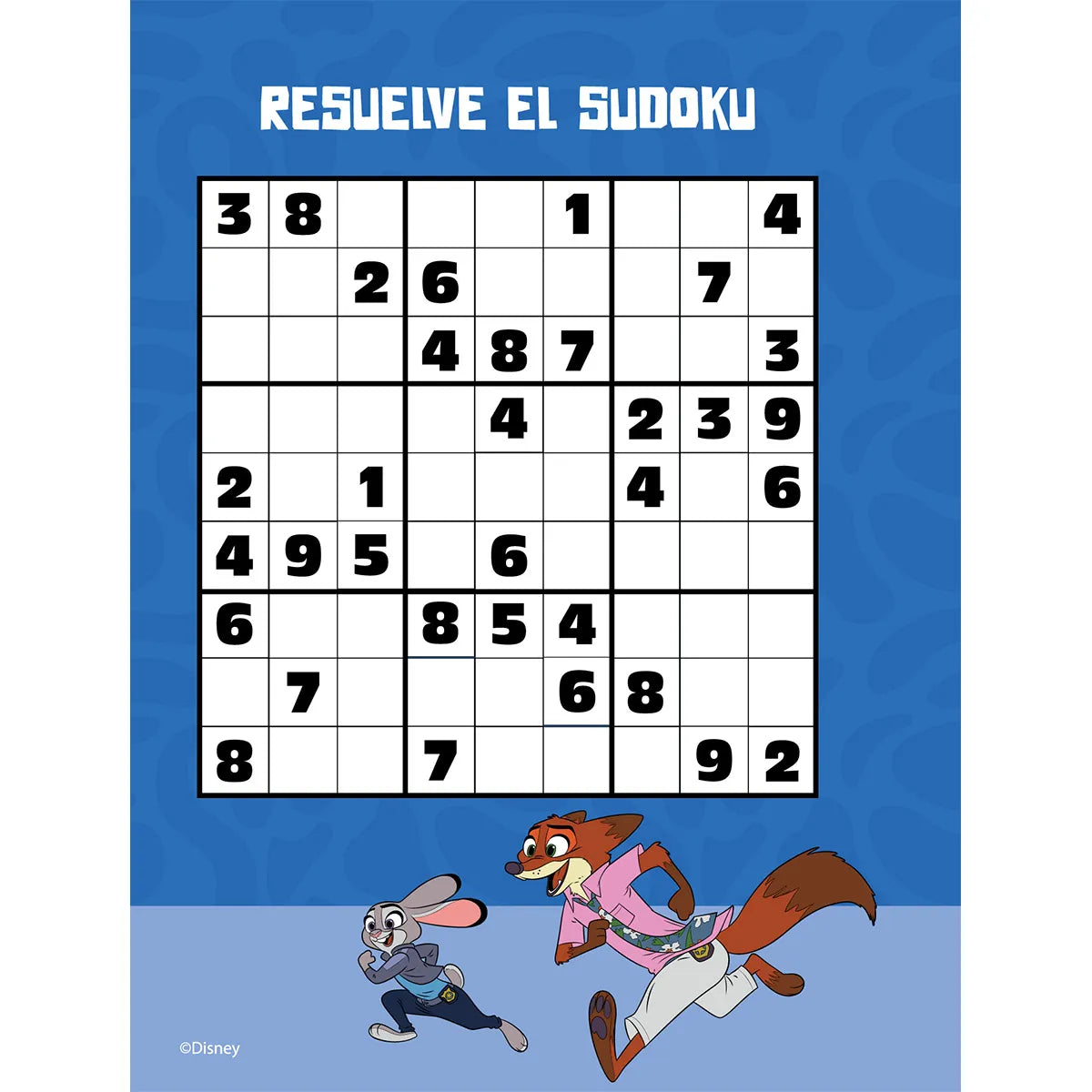 1353-23 🦊🌿 Cuaderno Cosido Primavera Zootopia – Wilde