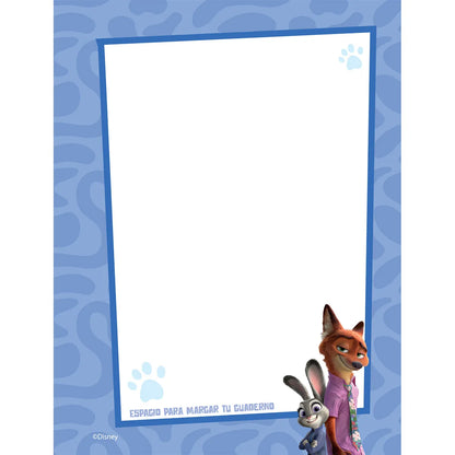 1353-24 🐰🌸 Cuaderno Cosido Primavera Zootopia – Hopps