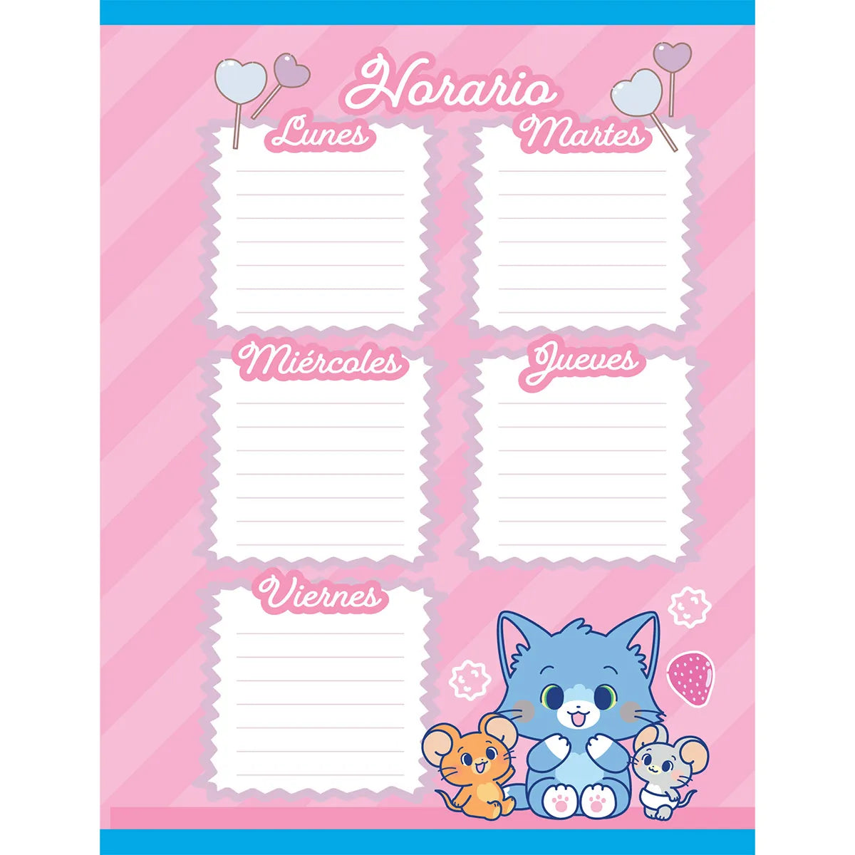 1353-10 🍬 Cuaderno Cosido Primavera Tom & Jerry Gokko Shall We Share Sweets