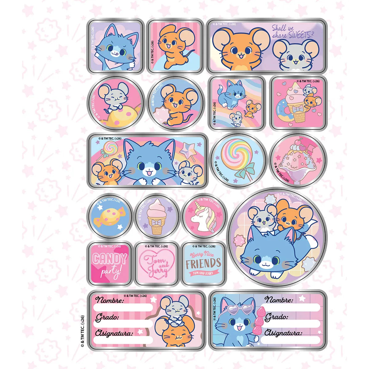 1353-10 🍬 Cuaderno Cosido Primavera Tom & Jerry Gokko Shall We Share Sweets