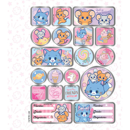 1353-10 🍬 Cuaderno Cosido Primavera Tom & Jerry Gokko Shall We Share Sweets