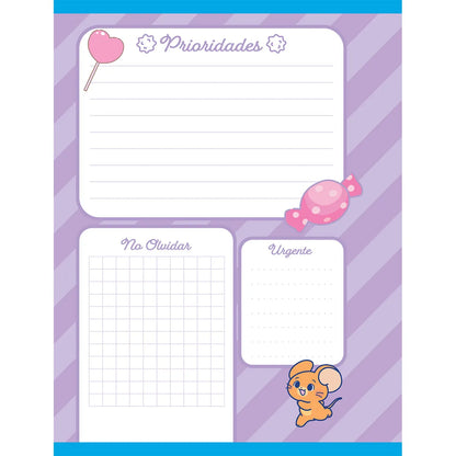 1353-10 🍬 Cuaderno Cosido Primavera Tom & Jerry Gokko Shall We Share Sweets
