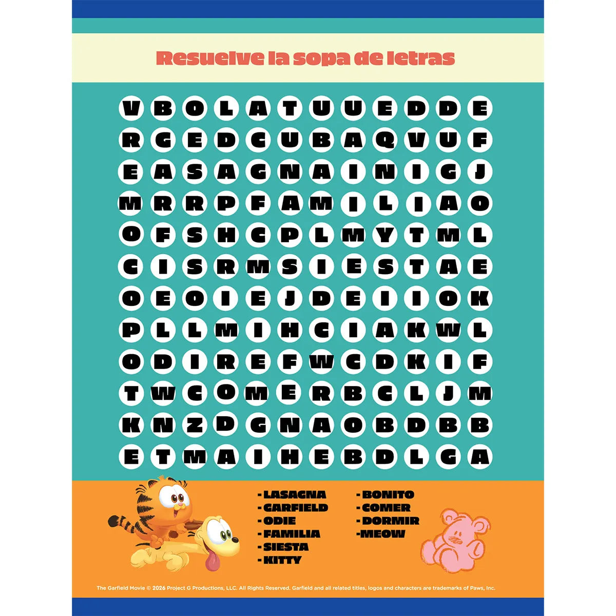 130503-007 🐾 Cuaderno Cosido Primavera Garfield – Eat, Sleep, Repeat