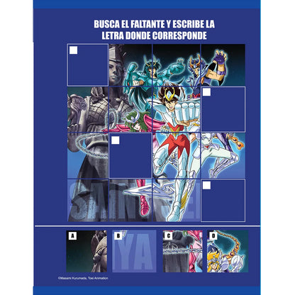 1353-40 📘 CUADERNO COSIDO PRIMAVERA ♐ SEIYA DE PEGASO – CABALLEROS DEL ZODIACO